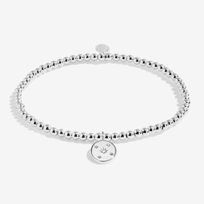 Joma Jewellery A Little 'Wonderful Things Are Coming Your Way' Bracelet In Silver Plating